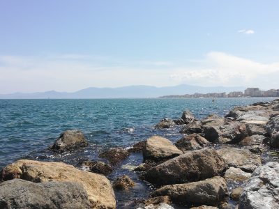 Canet-Plage - View from the harbor dyke